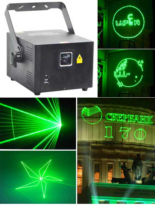 Рекламный лазер Promolaser STAGE4 GRAPH SDA 1000G PRO для 500 метров