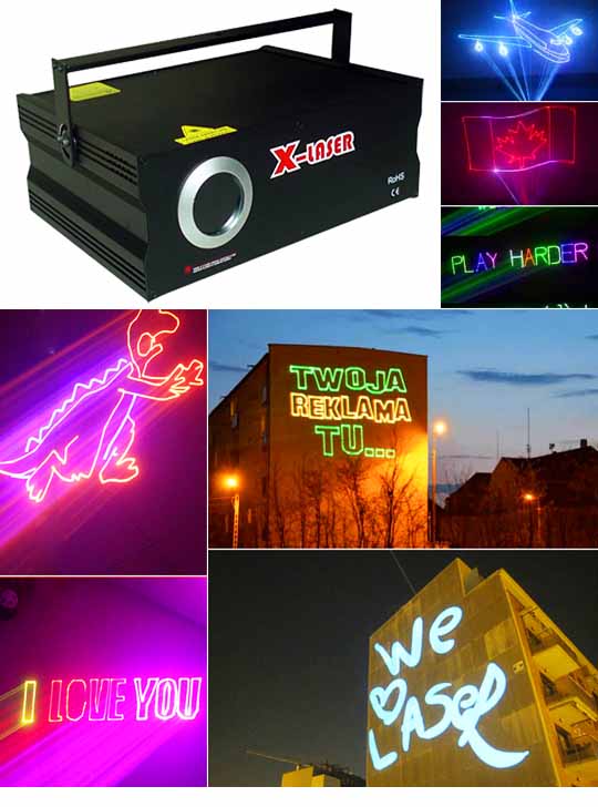 Рекламный лазер Promolaser SHOW RGB 500MW для 400 метров